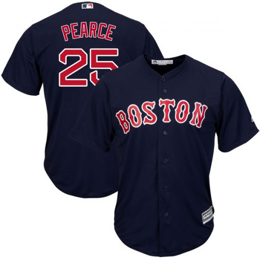 Red Sox 25 Steve Pearce Navy Cool Base Player Jersey