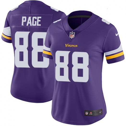 Nike Vikings 88 Alan Page Purple Women Vapor Untouchable Limited Jersey
