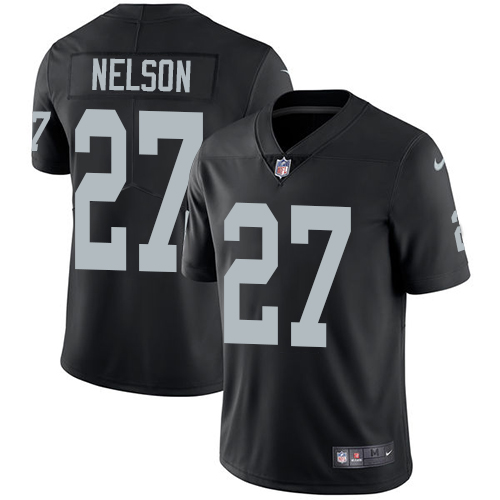 Nike Raiders 27 Reggie Nelson Black Vapor Untouchable Limited Jersey