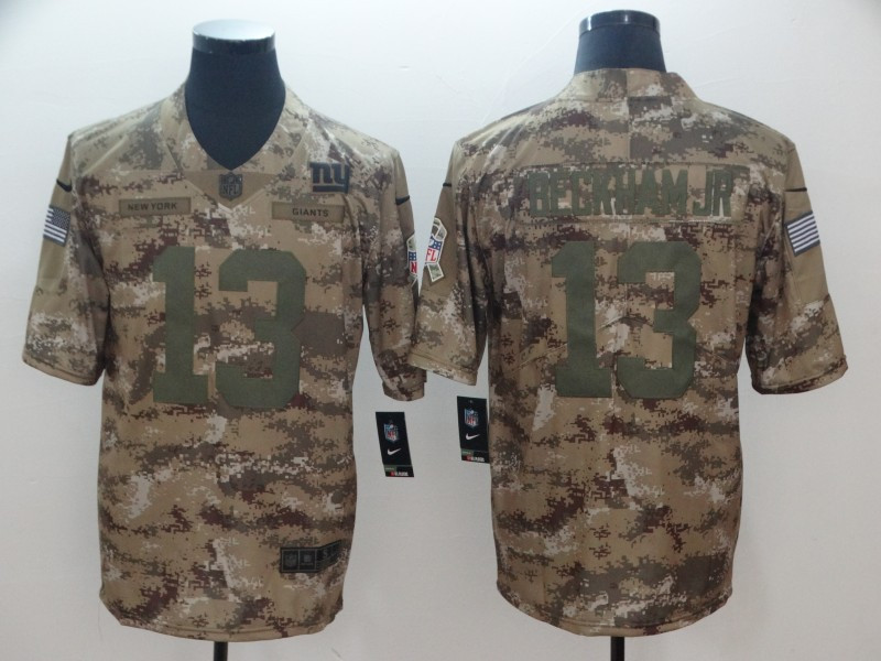 Nike Giants 13 Odell Beckham Jr Camo Salute To Service Limited Jersey