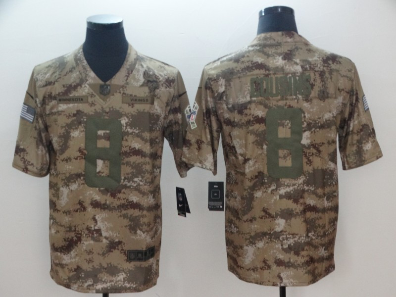 Nike Vikings 8 Kirk Cousins Salute To Service Limited Jersey