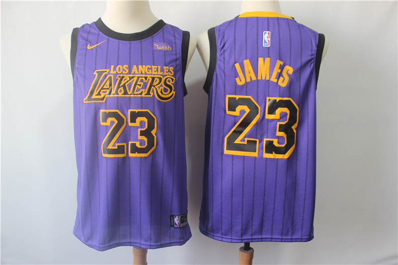 Lakers 23 Lebron James 2019 City Edition Nike Swingman Jersey
