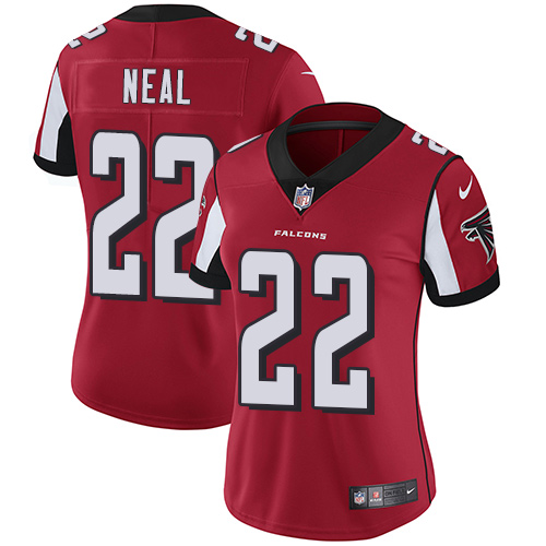 Nike Falcons 22 Keanu Neal Red Women Vapor Untouchable Limited Jersey - Click Image to Close