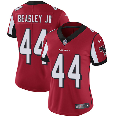 Nike Falcons 44 Vic Beasley Jr Red Women Vapor Untouchable Limited Jersey - Click Image to Close