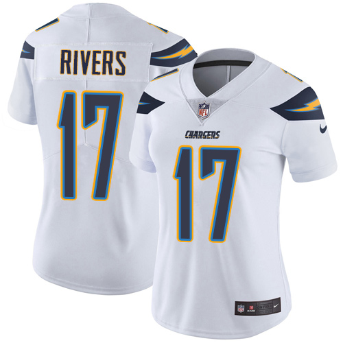 Nike Chargers 17 Philip Rivers White Women Vapor Untouchable Limited Jersey