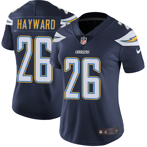 Nike Chargers 26 Casey Hayward Navy Women Vapor Untouchable Limited Jersey
