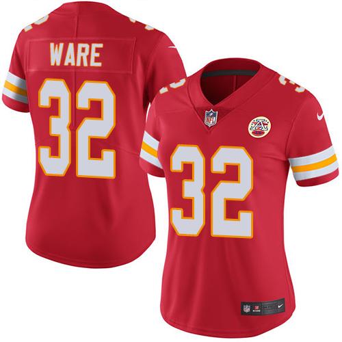 Nike Chiefs 32 Spencer Ware Red Women Vapor Untouchable Limited Jersey