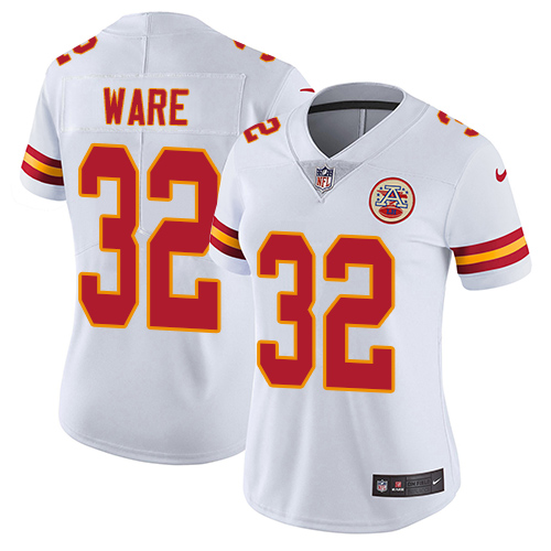 Nike Chiefs 32 Spencer Ware White Women Vapor Untouchable Limited Jersey