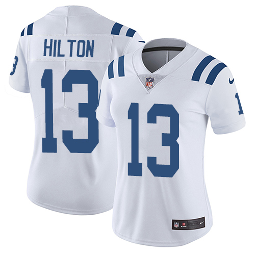 Nike Colts 13 T.Y. Hilton White Women Vapor Untouchable Limited Jersey