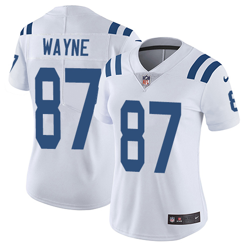 Nike Colts 87 Reggie Wayne White Women Vapor Untouchable Limited Jersey