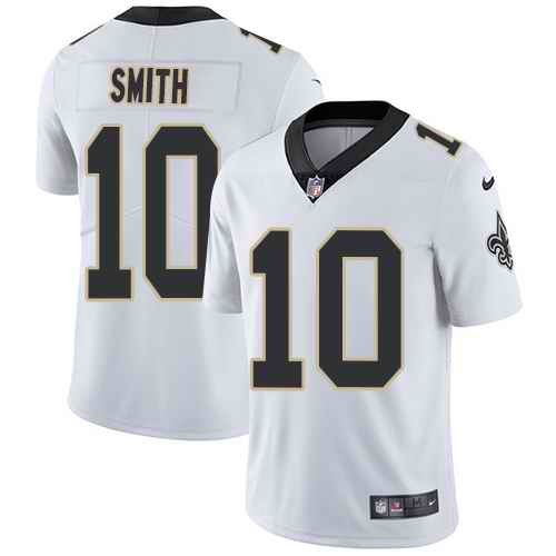Nike Saints 10 Tre'Quan Smith White Vapor Untouchable Limited Jersey