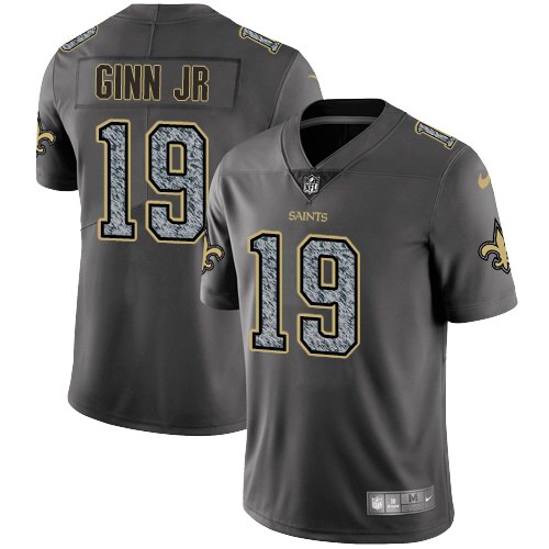 Nike Saints 19 Ted Ginn Jr. Gray Static Youth Vapor Untouchable Limited Jersey