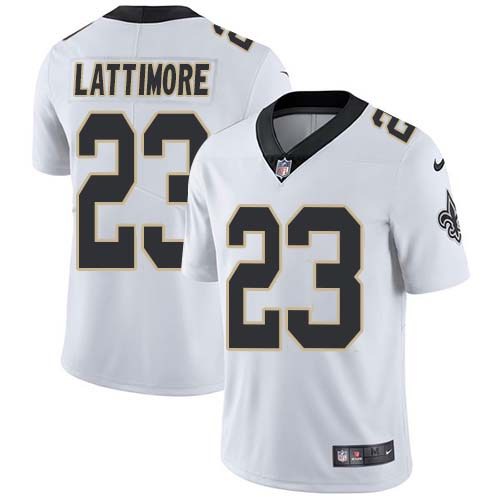 Nike Saints 23 Marshon Lattimore White Youth Vapor Untouchable Limited Jersey