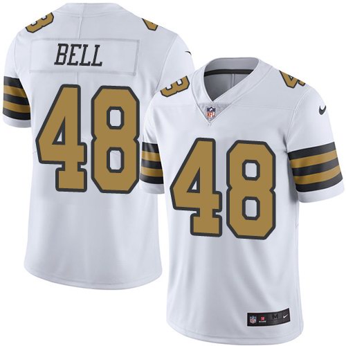 Nike Saints 48 Vonn Bell White Color Rush Limited Jersey