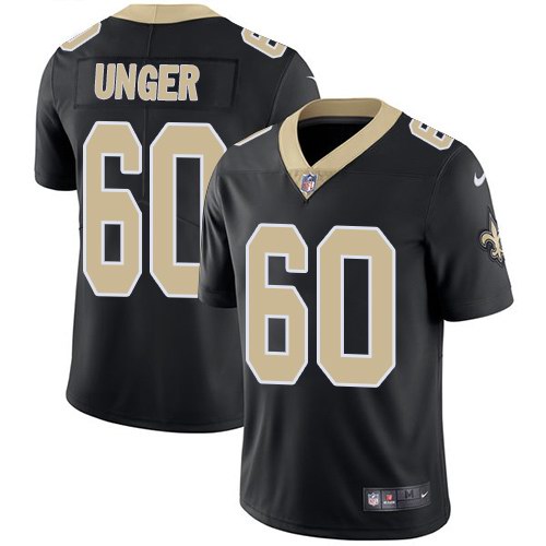 Nike Saints 60 Max Unger Black Youth Vapor Untouchable Limited Jersey