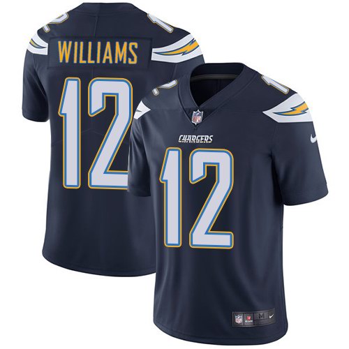 Nike Chargers 12 Mike Williams Navy Vapor Untouchable Limited Jersey