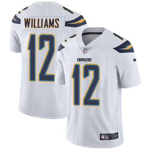 Nike Chargers 12 Mike Williams White Youth Vapor Untouchable Limited Jersey