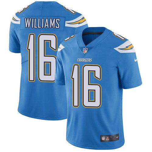 Nike Chargers 16 Tyrell Williams Light Blue Youth Vapor Untouchable Limited Jersey