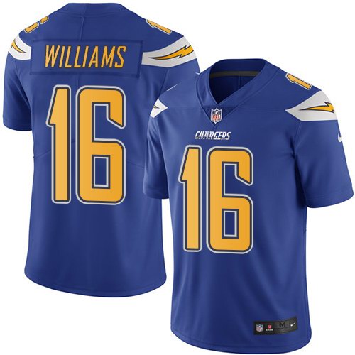 Nike Chargers 16 Tyrell Williams Royal Color Rush Limited Jersey