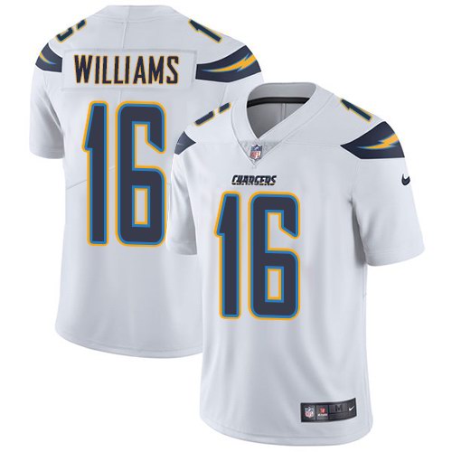 Nike Chargers 16 Tyrell Williams White Vapor Untouchable Limited Jersey