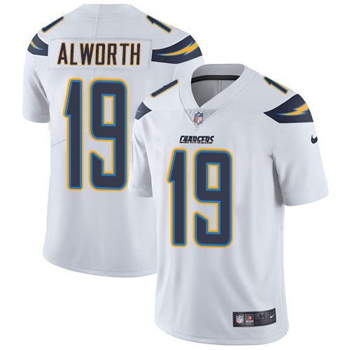 Nike Chargers 19 Lance Alworth White Youth Vapor Untouchable Limited Jersey