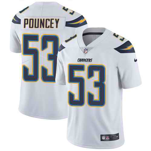 Nike Chargers 53 Mike Pouncey White Vapor Untouchable Limited Jersey