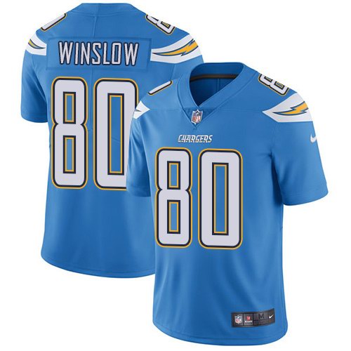 Nike Chargers 80 Kellen Winslow Light Blue Vapor Untouchable Limited Jersey