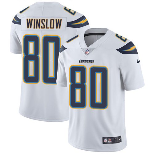 Nike Chargers 80 Kellen Winslow White Youth Vapor Untouchable Limited Jersey - Click Image to Close