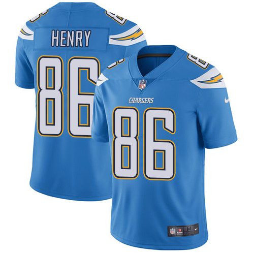 Nike Chargers 86 Hunter Henry Light Blue Youth Vapor Untouchable Limited Jersey