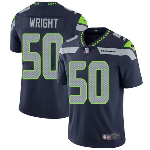 Nike Seahawks 50 K.J. Wright Navy Vapor Untouchable Limited Jersey