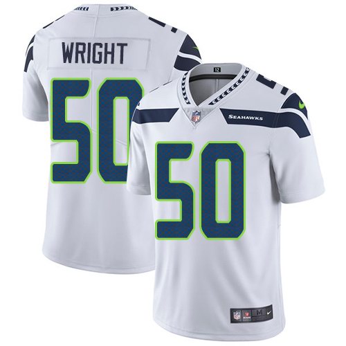 Nike Seahawks 50 K.J. Wright White Youth Vapor Untouchable Limited Jersey