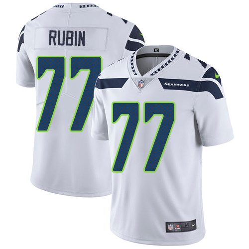 Nike Seahawks 77 Ahtyba Rubin White Youth Vapor Untouchable Limited Jersey - Click Image to Close