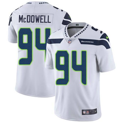 Nike Seahawks 94 Malik McDowell White Vapor Untouchable Limited Jersey