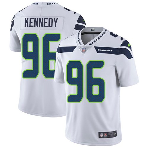 Nike Seahawks 96 Cortez Kennedy White Vapor Untouchable Limited Jersey