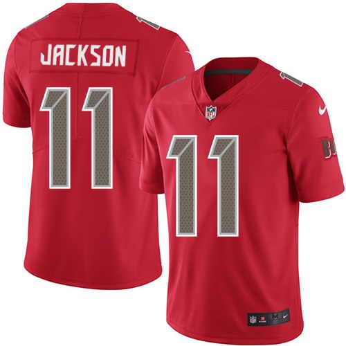 Nike Buccaneers 11 DeSean Jackson Red Color Rush Limited Jersey