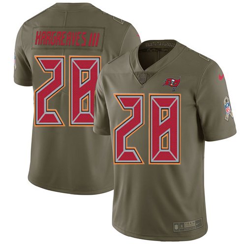 Nike Buccaneers 28 Vernon Hargreaves III Olive Salute To Service Limited Jersey