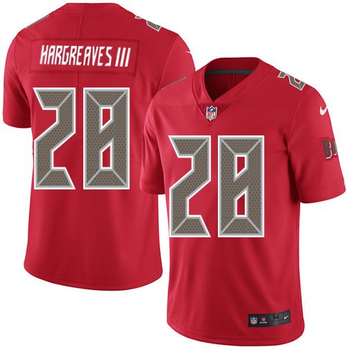 Nike Buccaneers 28 Vernon Hargreaves III Red Color Rush Limited Jersey