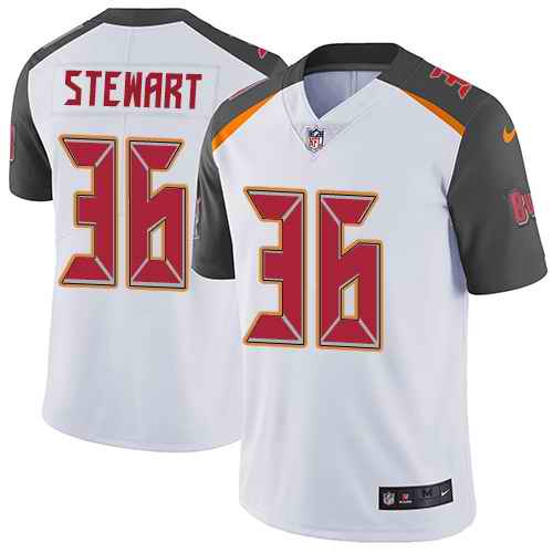Nike Buccaneers 36 M.J. Stewart White Youth Vapor Untouchable Limited Jersey
