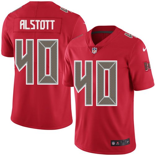 Nike Buccaneers 40 Mike Alstott Red Youth Color Rush Limited Jersey