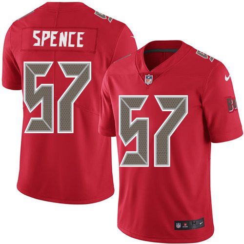 Nike Buccaneers 57 Noah Spence Red Color Rush Limited Jersey