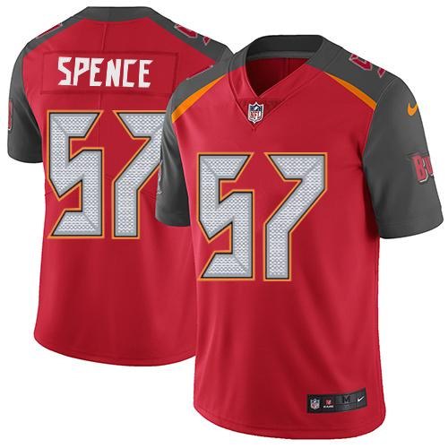 Nike Buccaneers 57 Noah Spence Red Youth Vapor Untouchable Limited Jersey