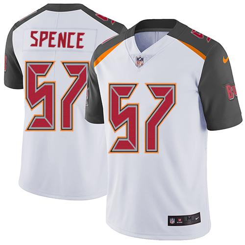 Nike Buccaneers 57 Noah Spence White Youth Vapor Untouchable Limited Jersey - Click Image to Close