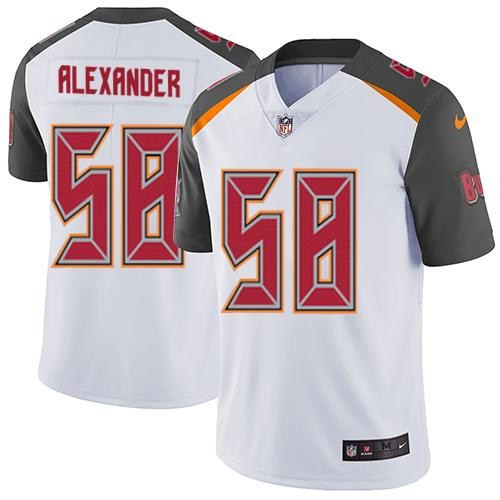 Nike Buccaneers 58 Kwon Alexander White Youth Vapor Untouchable Limited Jersey