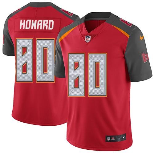 Nike Buccaneers 80 O.J. Howard Red Vapor Untouchable Limited Jersey - Click Image to Close
