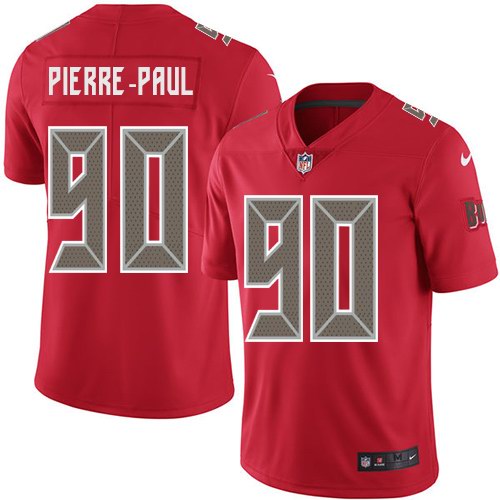 Nike Buccaneers 90 Jason Pierre-Paul Red Color Rush Limited Jersey