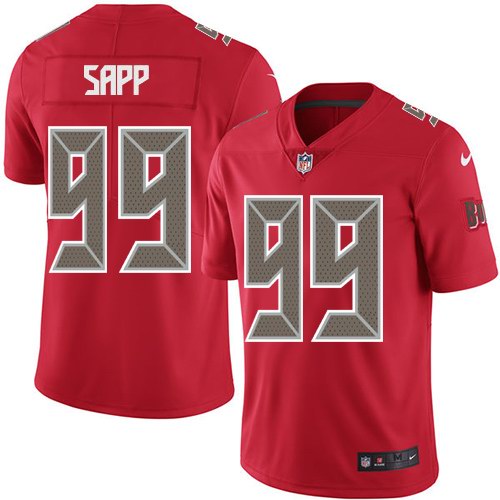 Nike Buccaneers 99 Warren Sapp Red Youth Color Rush Limited Jersey