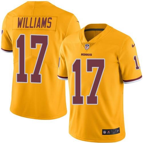 Nike Redskins 17 Colt Williams Gold Youth Color Rush Limited Jersey