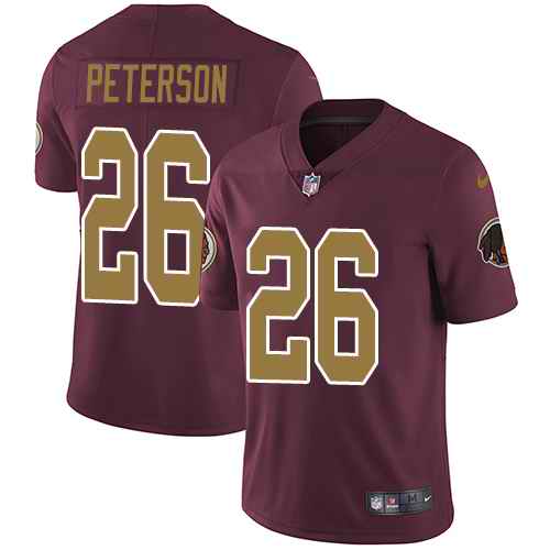 Nike Redskins 26 Adrian Peterson Burgundy Red Alternate Vapor Untouchable Limited Jersey - Click Image to Close