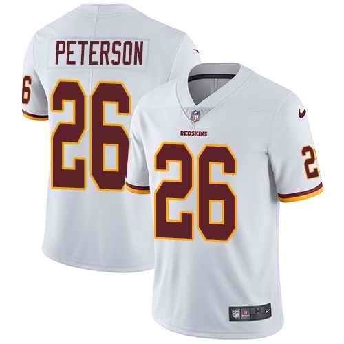 Nike Redskins 26 Adrian Peterson White Youth Vapor Untouchable Limited Jersey