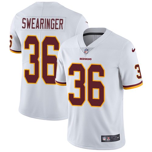 Nike Redskins 36 D. J. Swearinger White Youth Vapor Untouchable Limited Jersey - Click Image to Close